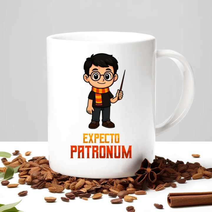 Expecto Patronum - Harry Potter - hrnek s potiskem pro fanoušky série Harry Potter