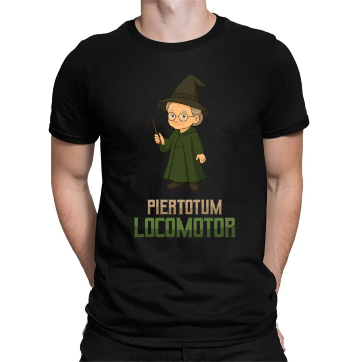 Piertotum Locomotor - Minerwa McGonagall - pánské tričko s potiskem pro fanoušky série Harry Potter