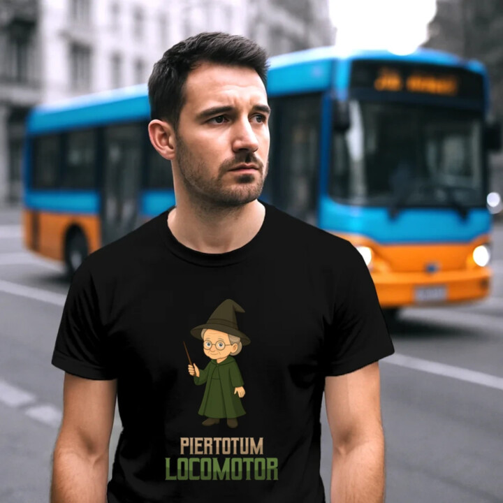 Piertotum Locomotor - Minerwa McGonagall - pánské tričko s potiskem pro fanoušky série Harry Potter