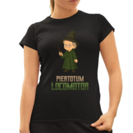 Piertotum Locomotor - Minerwa McGonagall  - dámské tričko s potiskem pro fanoušky série Harry Potter