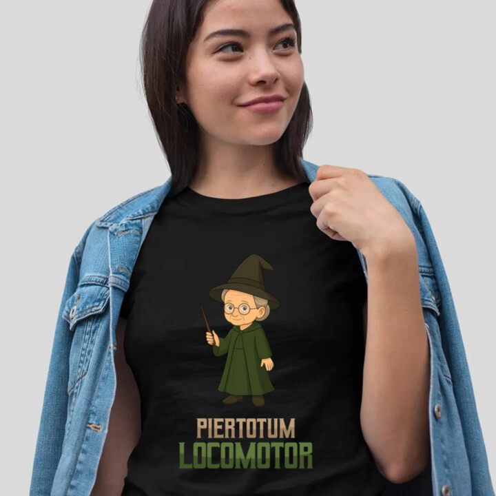 Piertotum Locomotor - Minerwa McGonagall  - dámské tričko s potiskem pro fanoušky série Harry Potter