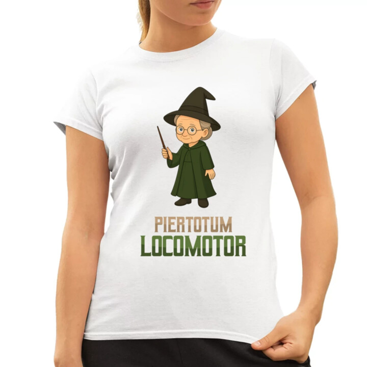 Piertotum Locomotor - Minerwa McGonagall  - dámské tričko s potiskem pro fanoušky série Harry Potter