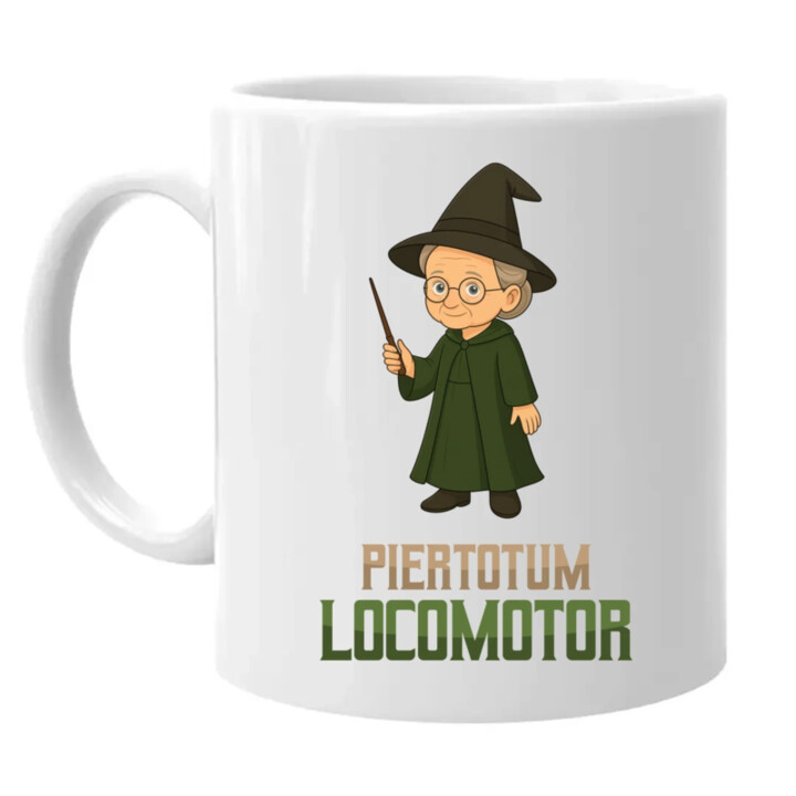 Piertotum Locomotor - Minerwa McGonagall - hrnek s potiskem pro fanoušky série Harry Potter