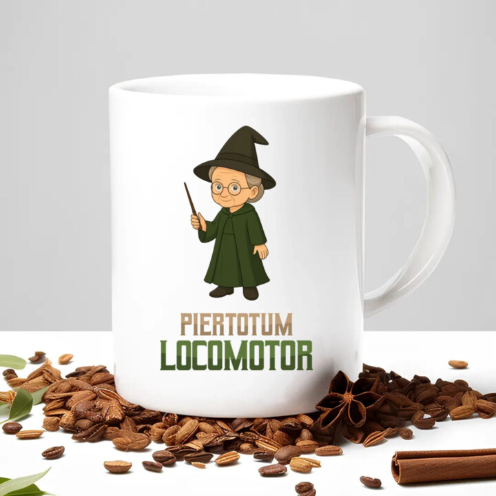 Piertotum Locomotor - Minerwa McGonagall - hrnek s potiskem pro fanoušky série Harry Potter
