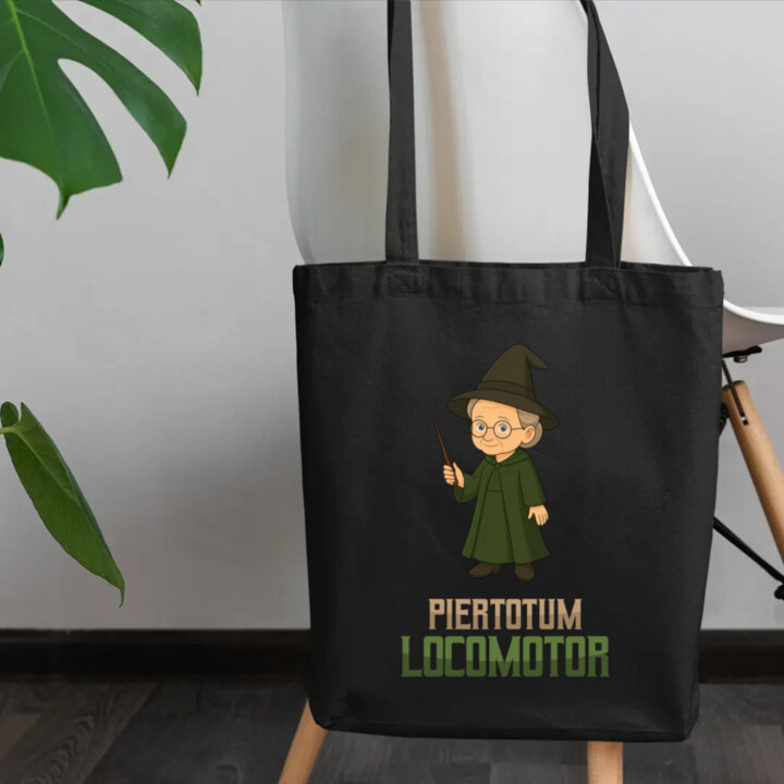 Piertotum Locomotor - Minerwa McGonagall - taška s potiskem pro fanoušky série Harry Potter