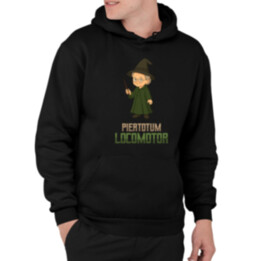 Piertotum Locomotor - Minerwa McGonagall - pánská mikina s potiskem pro fanoušky série Harry Potter