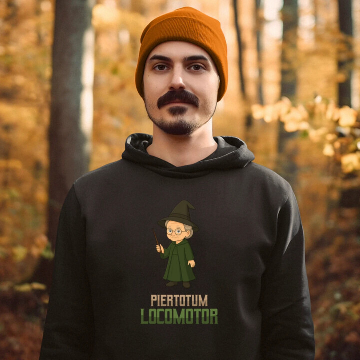 Piertotum Locomotor - Minerwa McGonagall - pánská mikina s potiskem pro fanoušky série Harry Potter