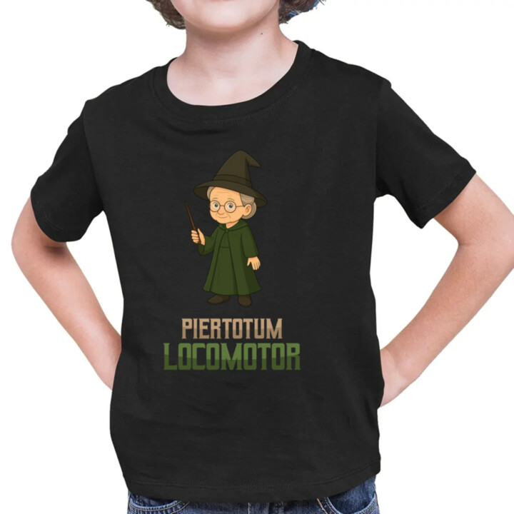 Piertotum Locomotor - Minerwa McGonagall - dětské tričko s potiskem pro fanoušky série Harry Potter