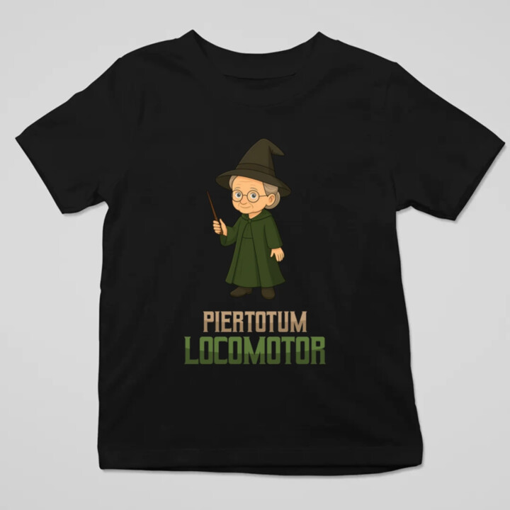 Piertotum Locomotor - Minerwa McGonagall - dětské tričko s potiskem pro fanoušky série Harry Potter