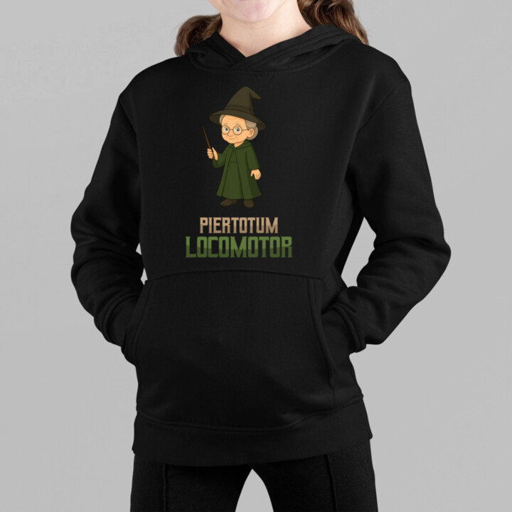 Piertotum Locomotor - Minerwa McGonagall - dětská mikina s kapucí pro fanoušky série Harry Potter