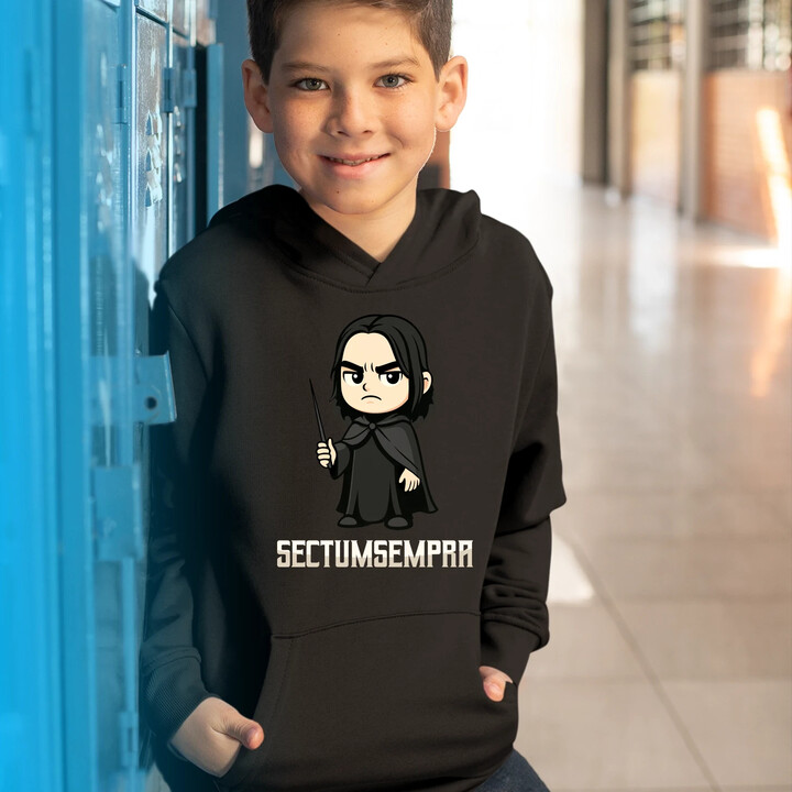 Sectumsempra - Severus Snape - dětská mikina s kapucí pro fanoušky série Harry Potter