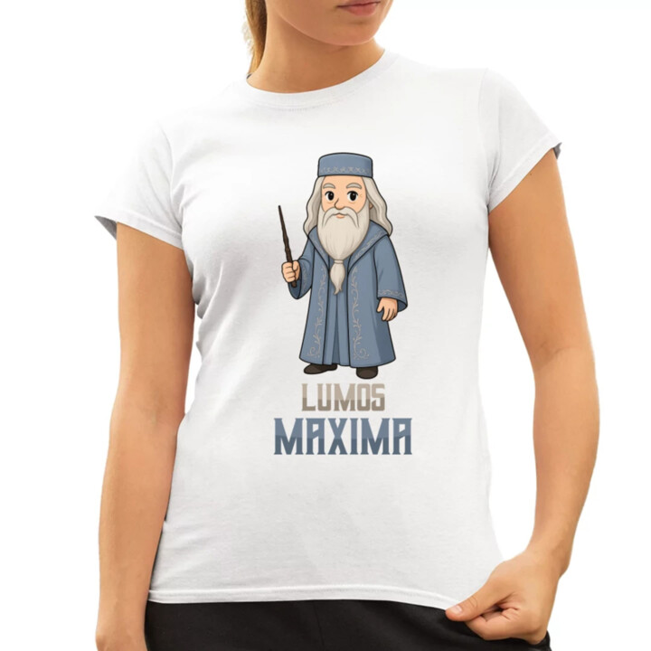 Lumos Maxima - Albus Dumbledore  - dámské tričko s potiskem pro fanoušky série Harry Potter