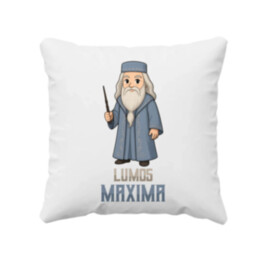 Lumos Maxima - Albus Dumbledore - polštář s potiskem pro fanoušky série Harry Potter
