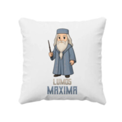 Lumos Maxima - Albus Dumbledore - polštář s potiskem pro fanoušky série Harry Potter