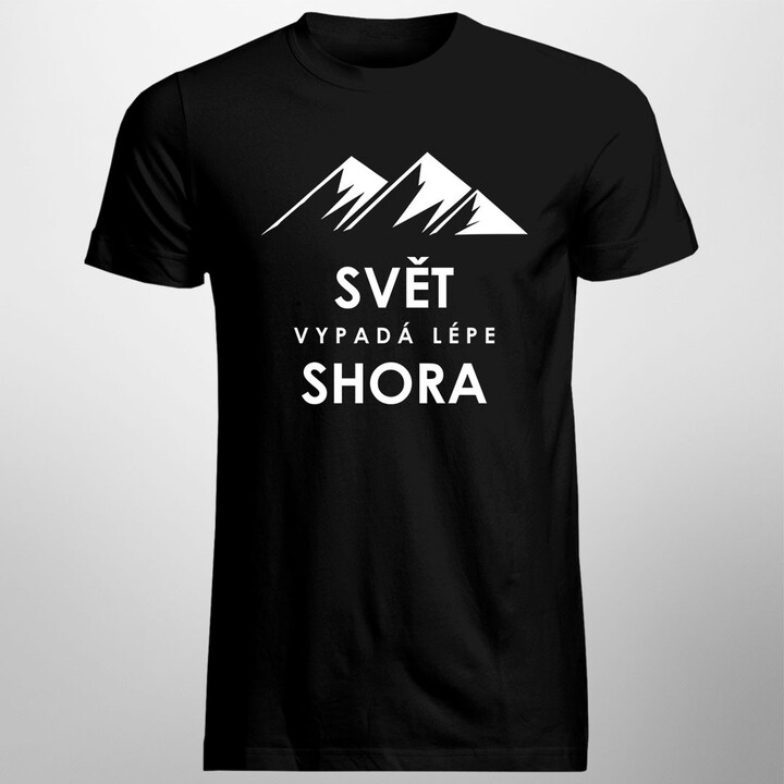 Svět vypadá lépe shora - pánské tričko s potiskem