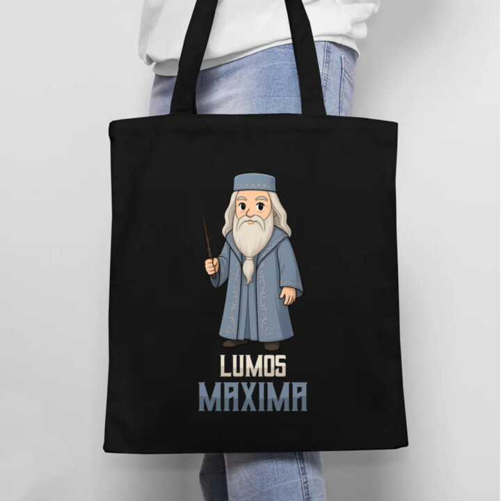 Lumos Maxima - Albus Dumbledore - taška s potiskem pro fanoušky série Harry Potter