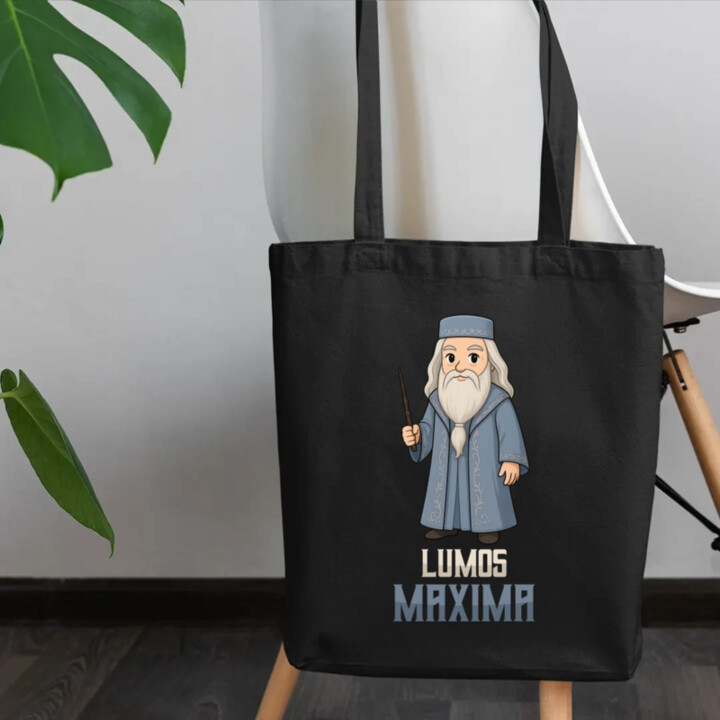 Lumos Maxima - Albus Dumbledore - taška s potiskem pro fanoušky série Harry Potter