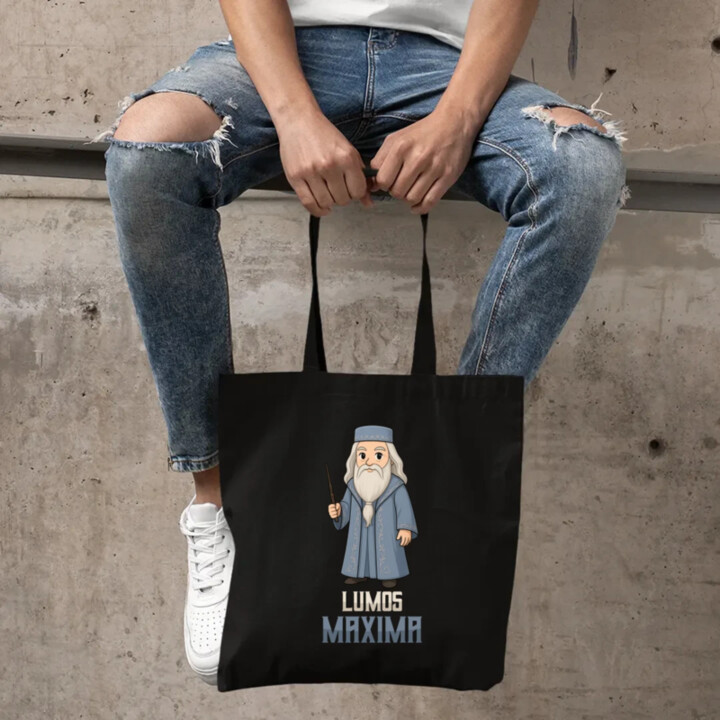 Lumos Maxima - Albus Dumbledore - taška s potiskem pro fanoušky série Harry Potter