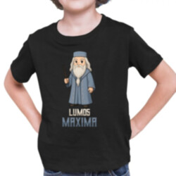 Lumos Maxima - Albus Dumbledore - dětské tričko s potiskem pro fanoušky série Harry Potter