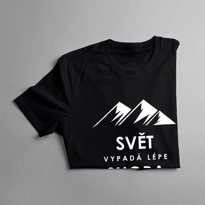 Svět vypadá lépe shora - pánské tričko s potiskem