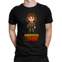 Wingardium Leviosa - Hermiona Granger - pánské tričko s potiskem pro fanoušky série Harry Potter