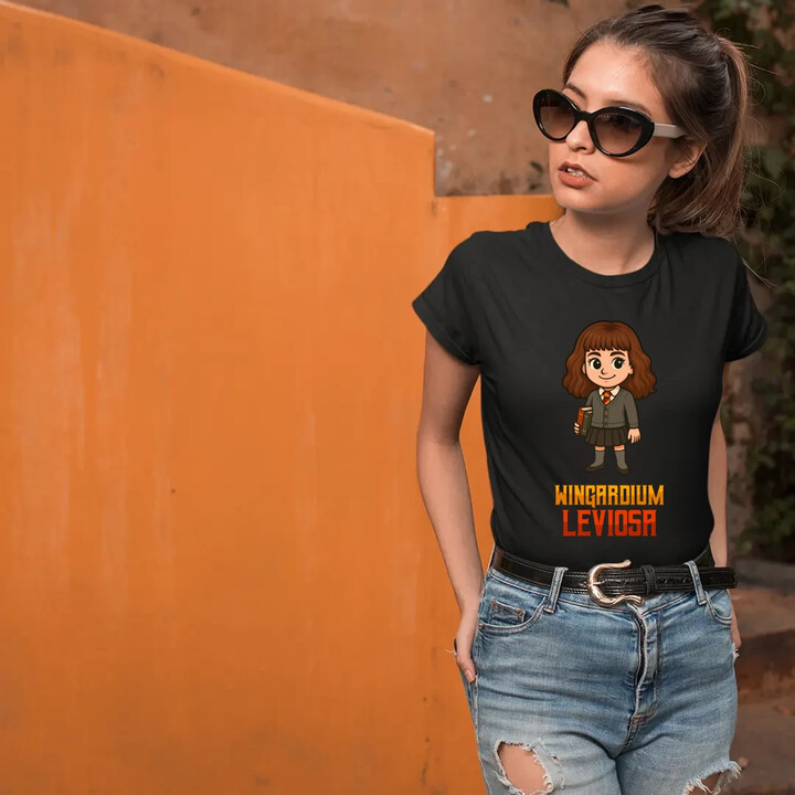 Wingardium Leviosa - Hermiona Granger  - dámské tričko s potiskem pro fanoušky série Harry Potter
