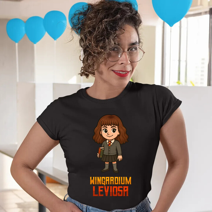 Wingardium Leviosa - Hermiona Granger  - dámské tričko s potiskem pro fanoušky série Harry Potter