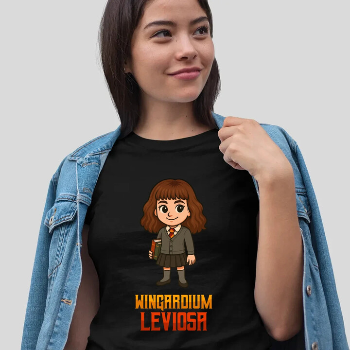 Wingardium Leviosa - Hermiona Granger  - dámské tričko s potiskem pro fanoušky série Harry Potter