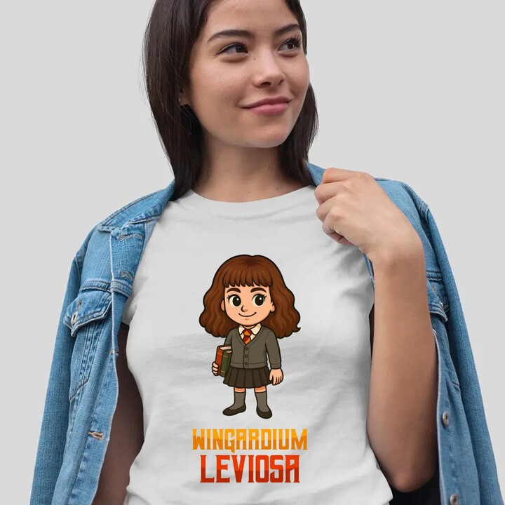 Wingardium Leviosa - Hermiona Granger  - dámské tričko s potiskem pro fanoušky série Harry Potter