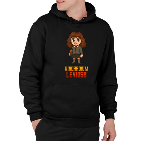 Wingardium Leviosa - Hermiona Granger - pánská mikina s potiskem pro fanoušky série Harry Potter