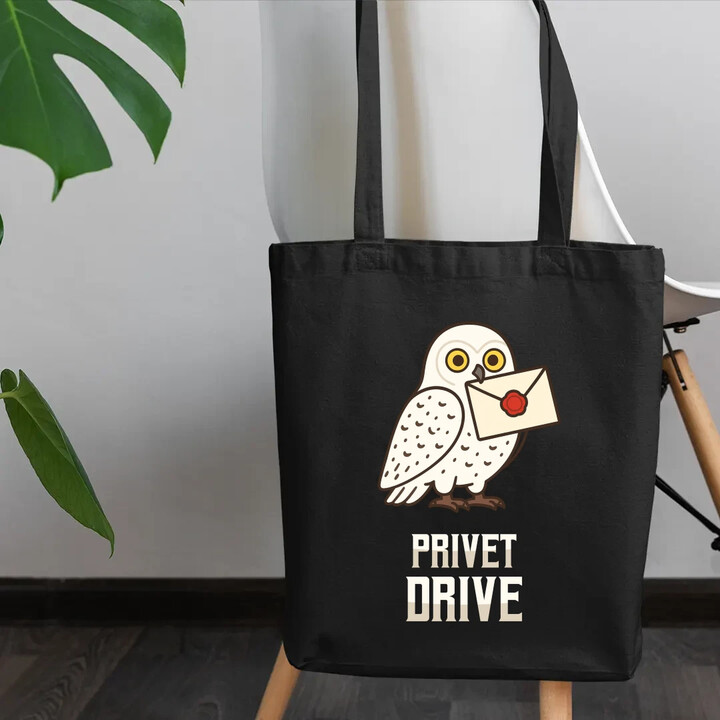 Privet Drive - Hedwiga - taška s potiskem pro fanoušky série Harry Potter pro fanoušky série Harry Potter