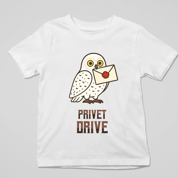 Privet Drive - Hedwiga - dětské tričko s potiskem pro fanoušky série Harry Potter