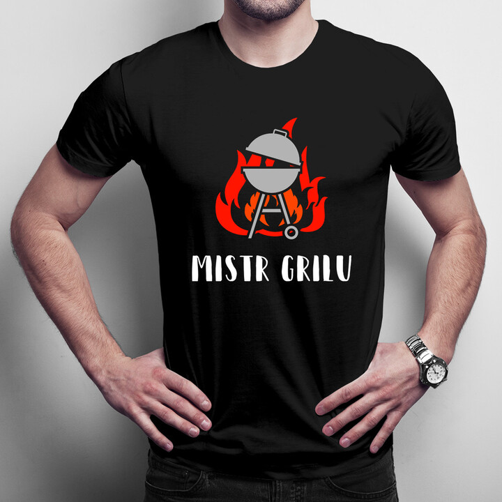 Mistr grilu - pánské tričko s potiskem