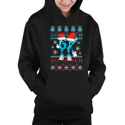 Six seven 67 - Italian Brainrot - vánoční verze - dětská mikina s kapucí