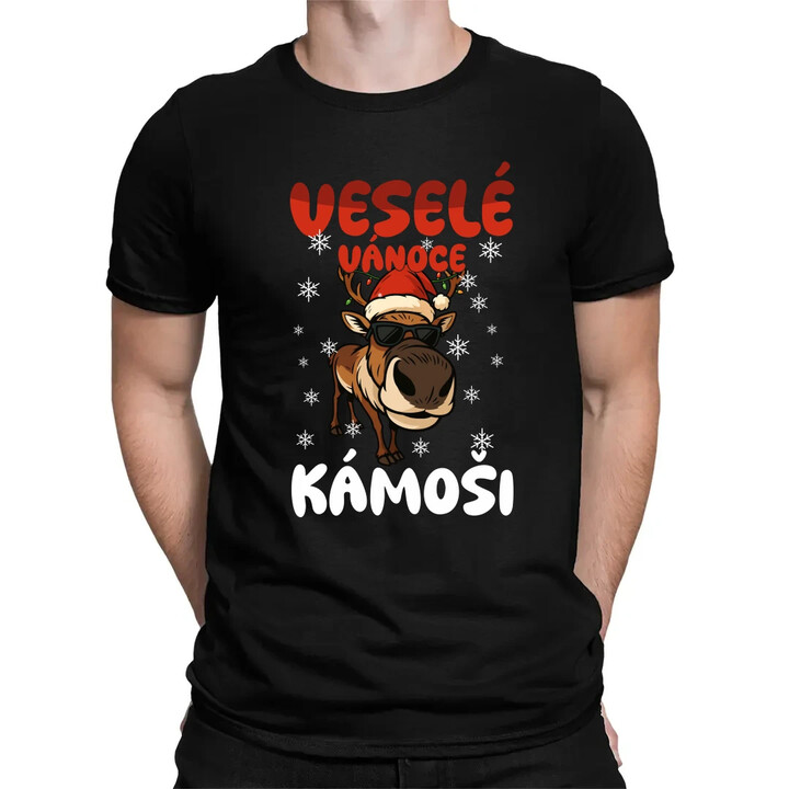 Veselé Vánoce, kámoši  - pánské tričko s potiskem