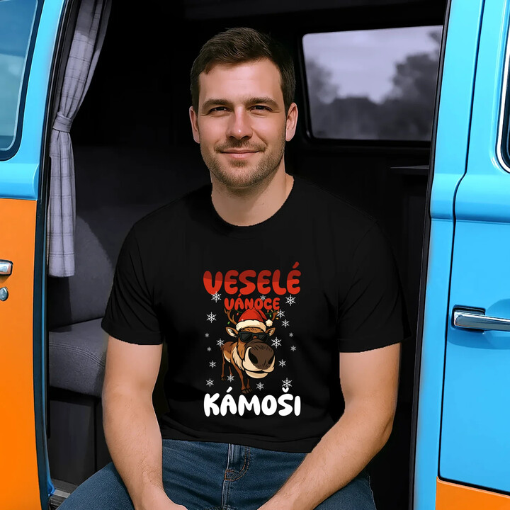 Veselé Vánoce, kámoši  - pánské tričko s potiskem