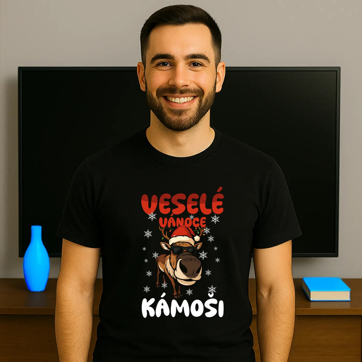 Veselé Vánoce, kámoši  - pánské tričko s potiskem