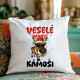 Veselé Vánoce, kámoši  - polštář s potiskem