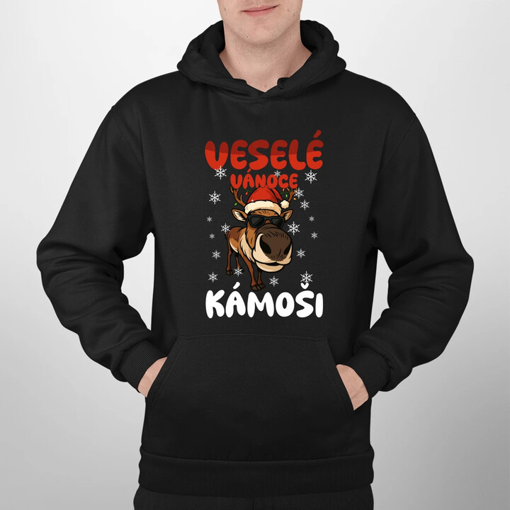 Veselé Vánoce, kámoši  - pánská mikina s potiskem