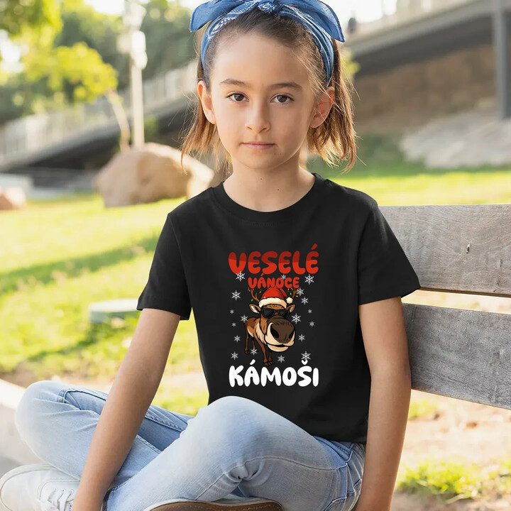 Veselé Vánoce, kámoši  - dětské tričko s potiskem