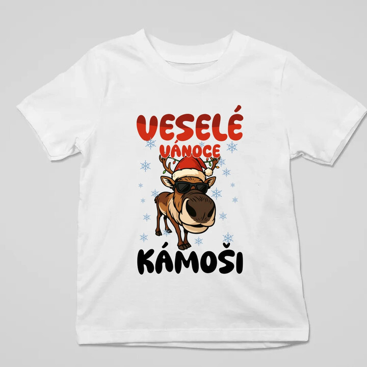 Veselé Vánoce, kámoši  - dětské tričko s potiskem