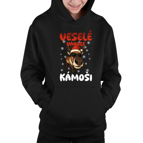 Veselé Vánoce, kámoši  - dětská mikina s kapucí