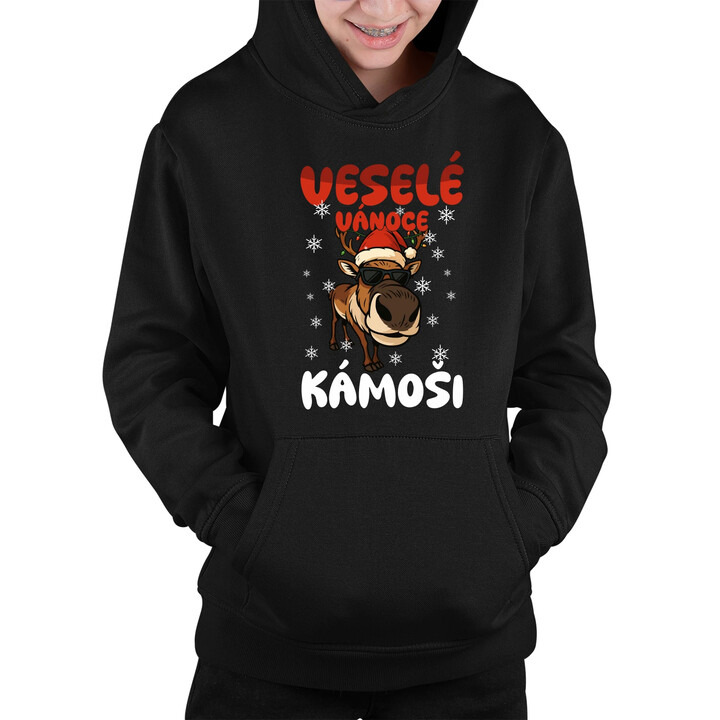 Veselé Vánoce, kámoši  - dětská mikina s kapucí