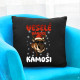 Veselé Vánoce, kámoši  - černý polštář s potiskem