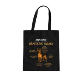 Anatomie německého ovčáka - taška s potiskem