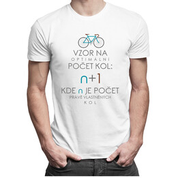 Vzor na optimální počet kol v1 - pánské tričko s potiskem