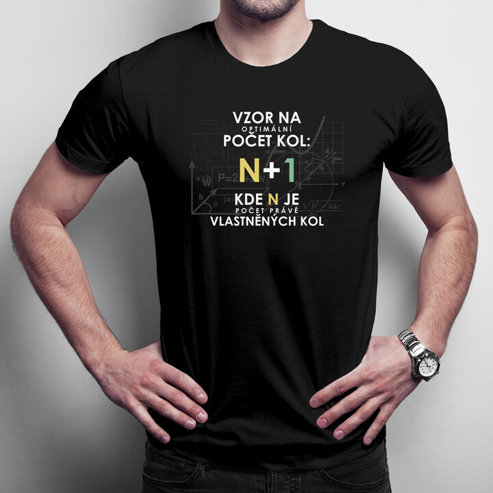 Vzor na optimální počet kol v2 - pánské tričko s potiskem