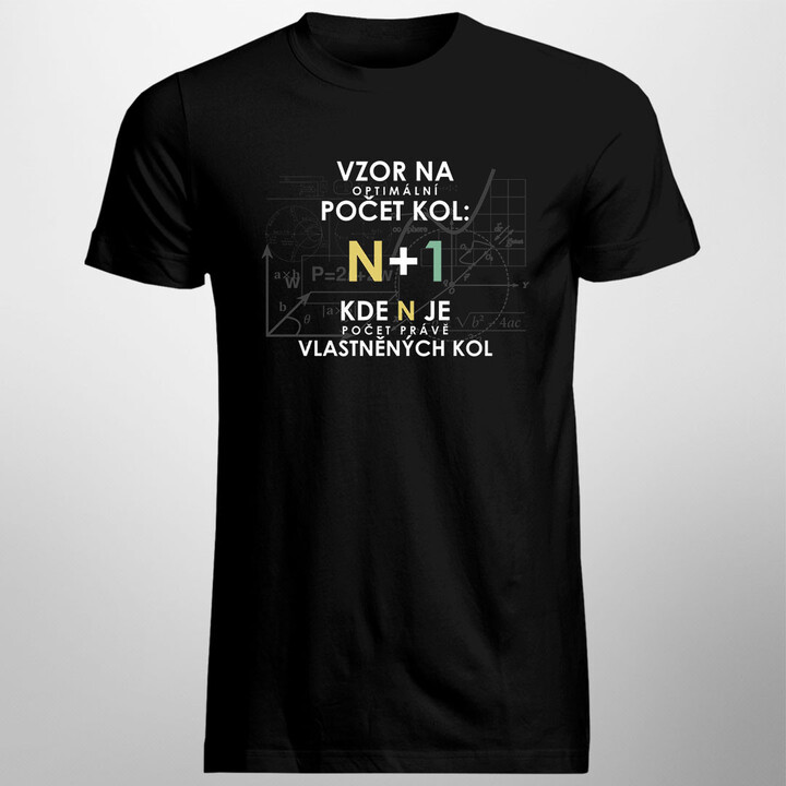 Vzor na optimální počet kol v2 - pánské tričko s potiskem