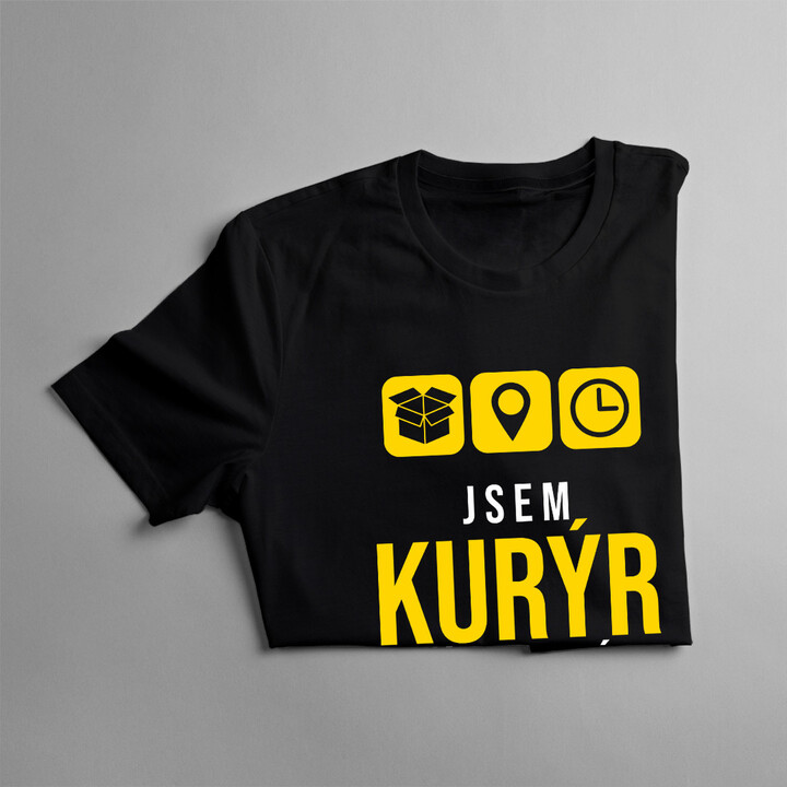 Jsem kurýr - řeším problémy - pánská trička  s potiskem