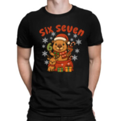 Six seven 67 - Italian Brainrot - Vánoční kapybara - pánské tričko s potiskem